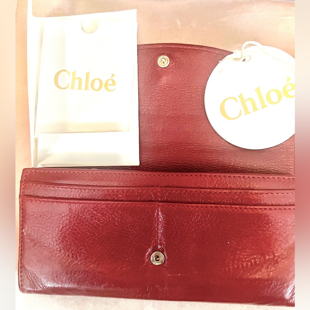 Chloe Lily Long Wallet Red - Picture 4 of 6